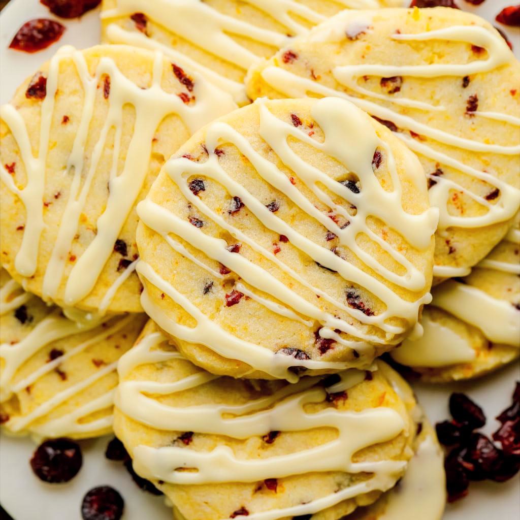 Biscotti Shortbread Arancia e Mirtilli Rossi 18 Biscotti Shortbread Arancia e Mirtilli Rossi