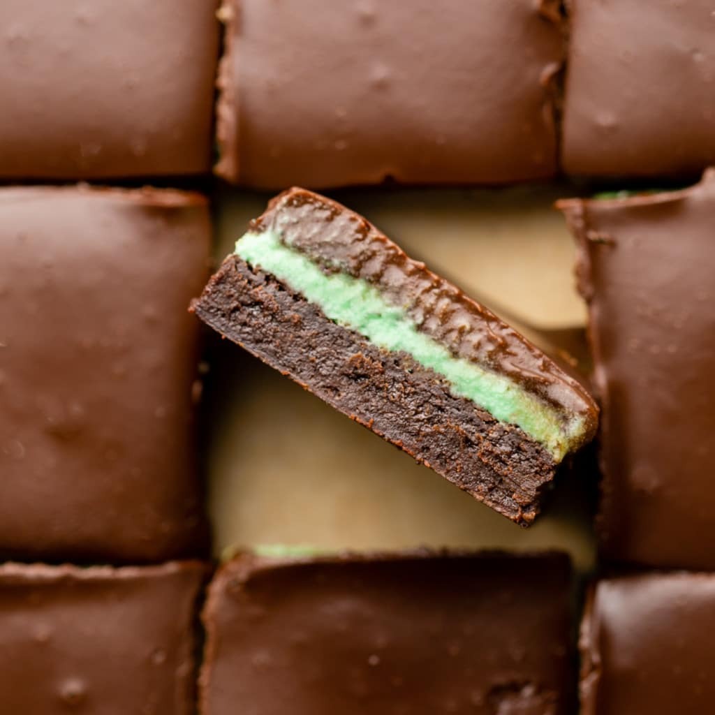Brownies Cioccolato Menta Vegani 18 Brownies Cioccolato Menta Vegani