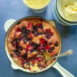 torta ai frutti di bosco in padella